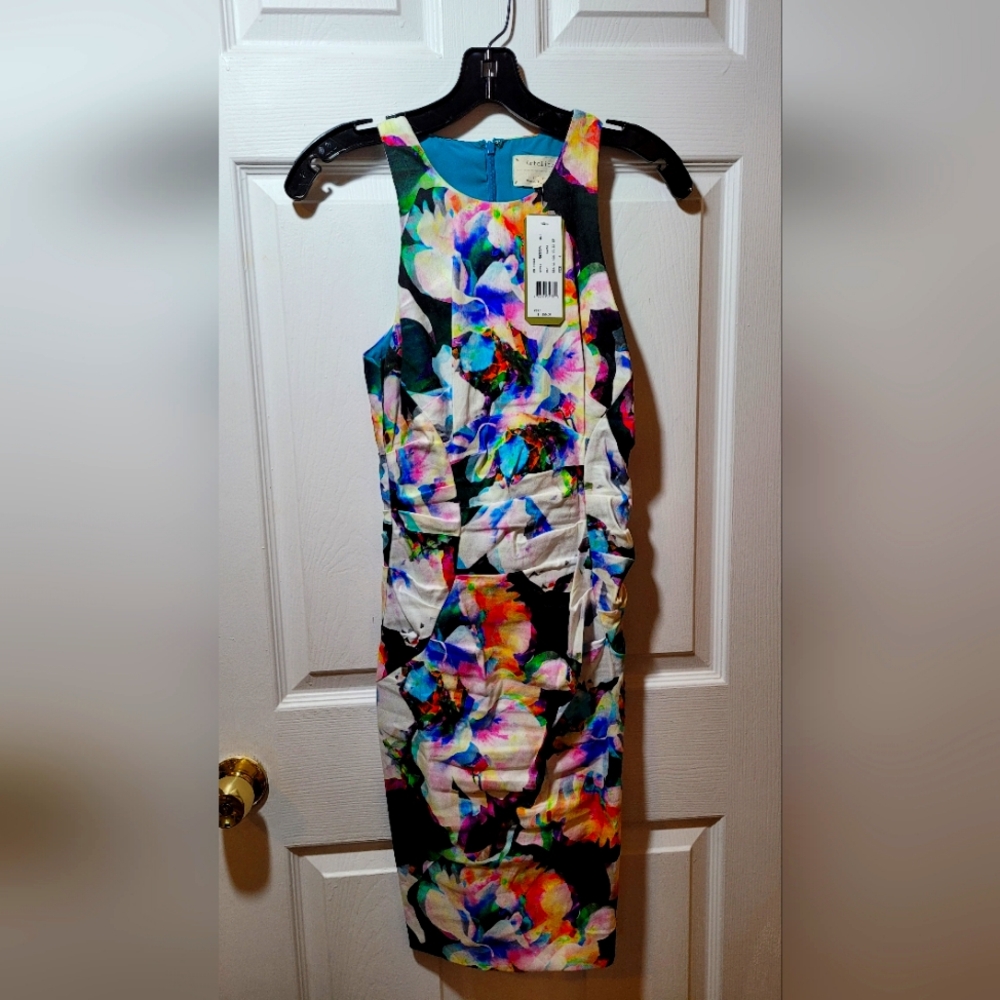 NWT Nicole Miller Artelier Linen Dress
